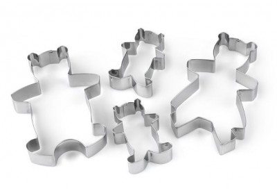 Tala Set of 4 Bear Family Cutters (stainless steel)